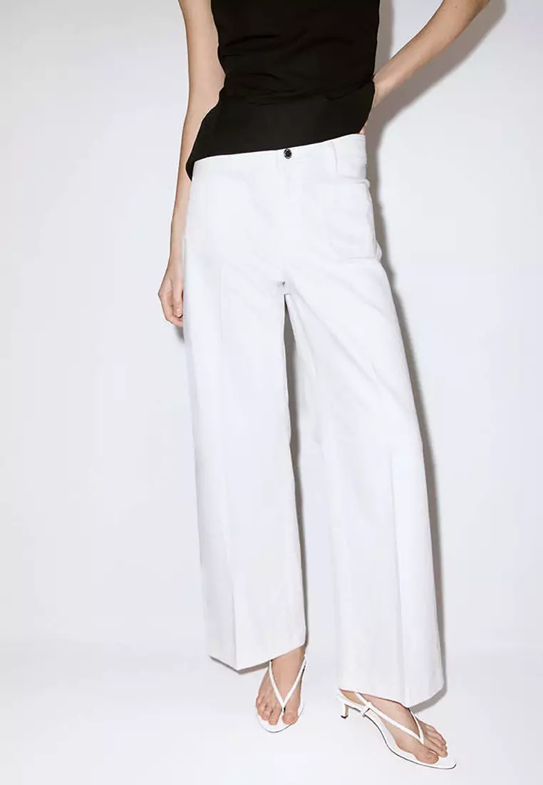 40% OFF Mango High-Waisted Wide Leg Jeans