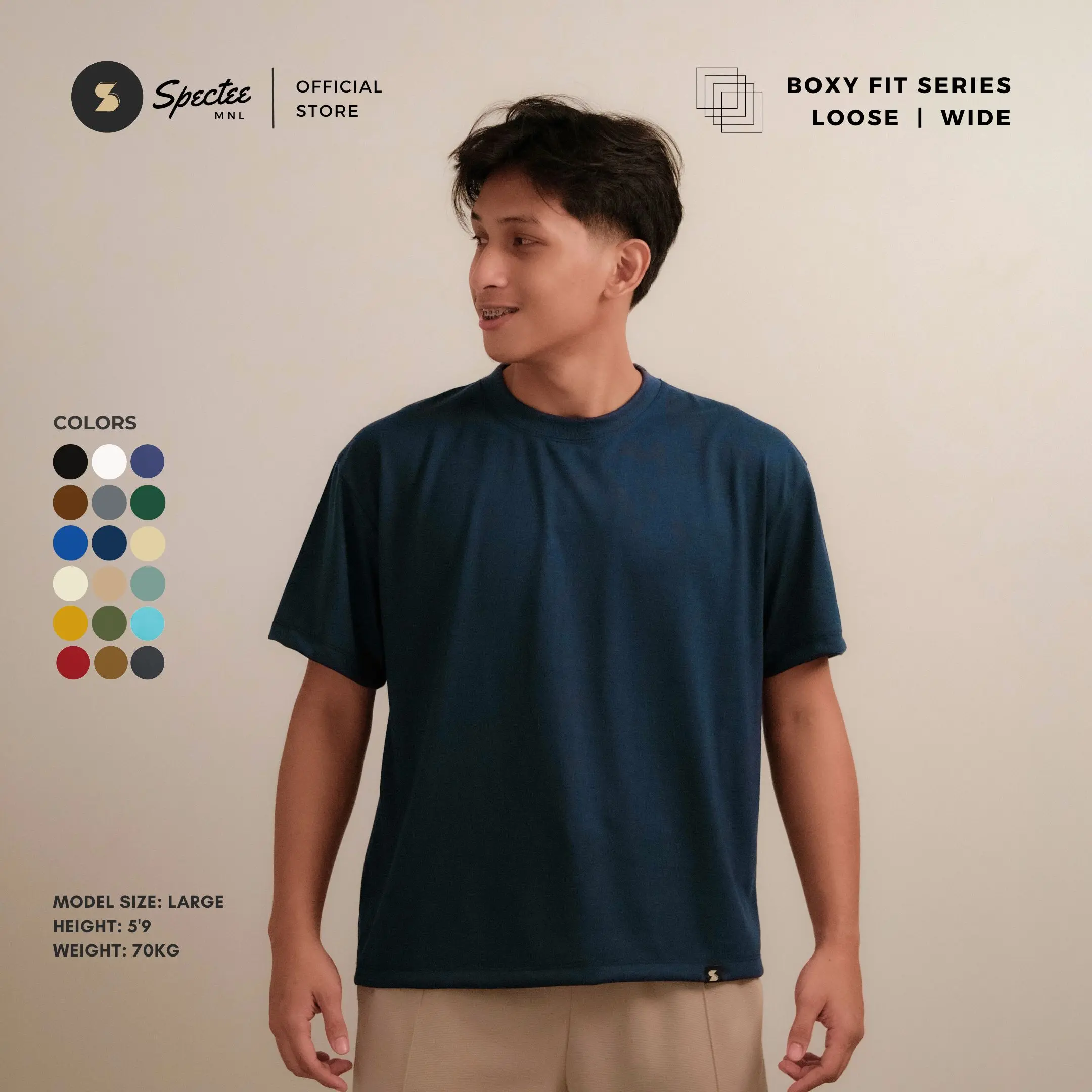 26% OFF SpecteeMNL PLAIN Boxy Cropped Shirt Series | Semi-Cropped | Wide Unisex Shirt for Men & Women | Tshirt