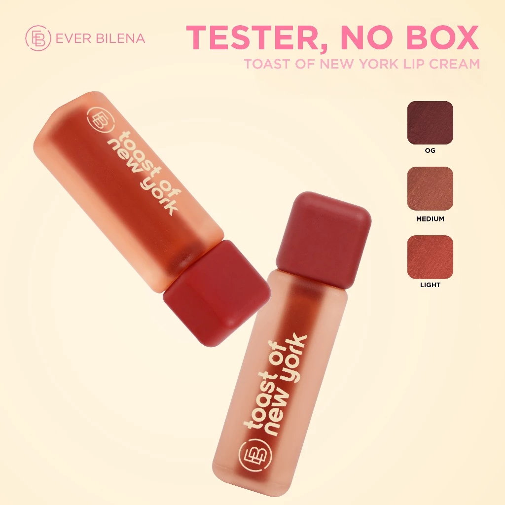 60% OFF EB TOAST OF NEW YORK LIP CREAM [TESTER, NO BOX, SEALED & UNUSED]