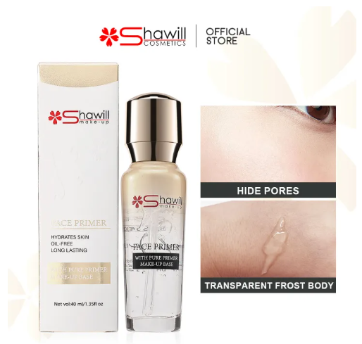 70% OFF Shawill 6H Long Wearing Primer Face Makeup Base Natural Finish Pre Makeup Moisturizing 40ml Invisible Pore Soft Focus Primer S5009【FDA】