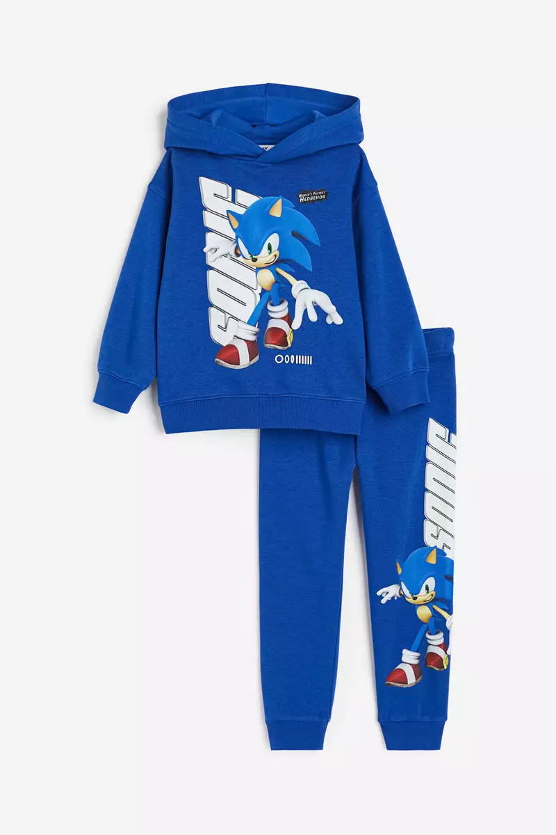 65% OFF Sonic 2-piece printed sweatshirt set