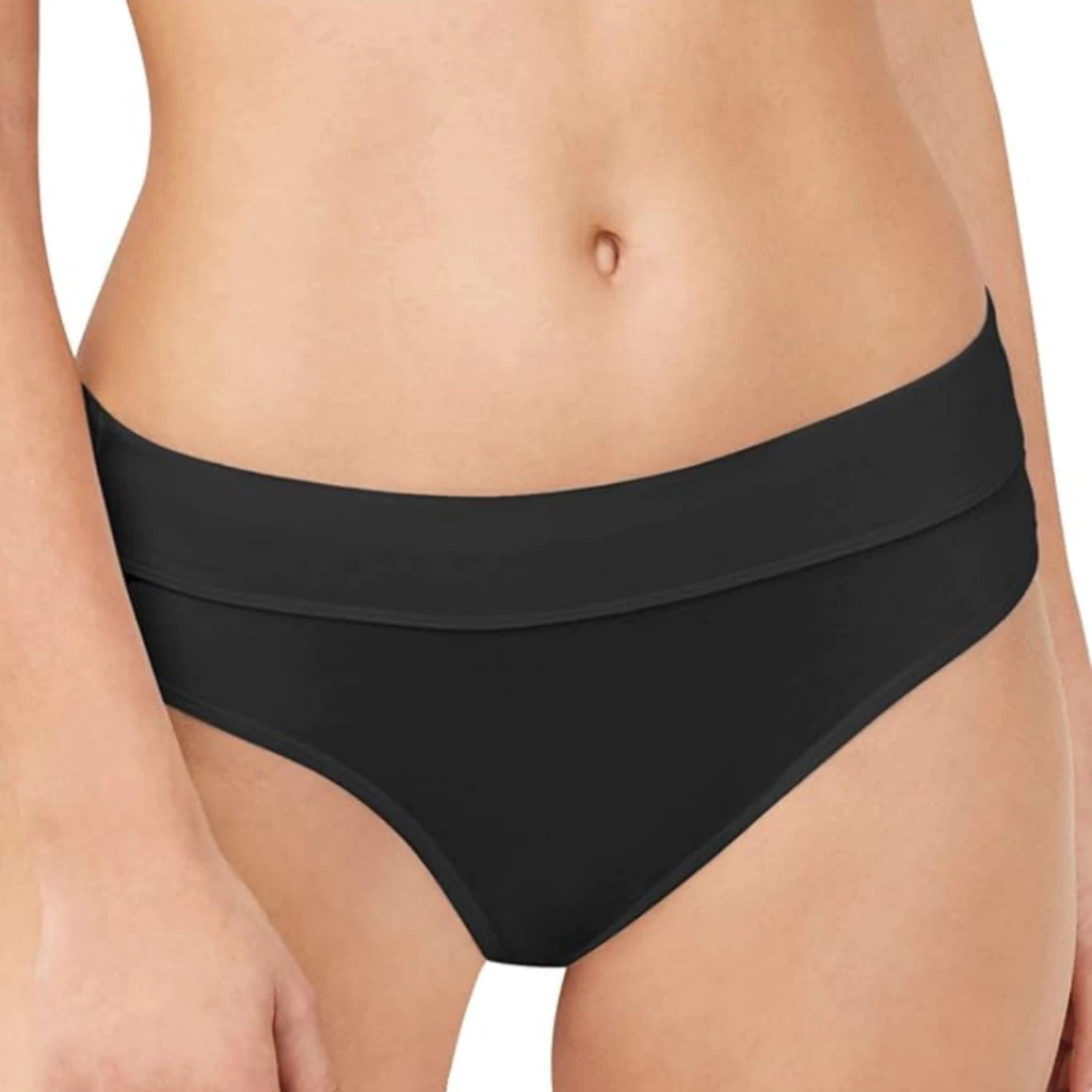 53% OFF Bali Women's Comfort Revolution Incredibly Soft Bikini Style Underwear - Black/Paris Nude