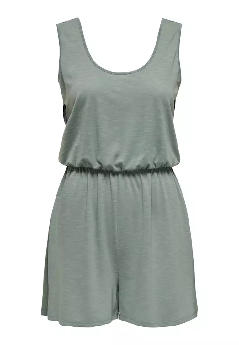 82% OFF Dora Dodo Sleeveless Tie Back Playsuit