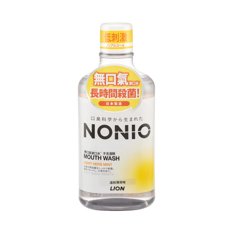 16% OFF Lion Nonio Mouth Wash Non-Alcohol Light Herb Mint 600ML
