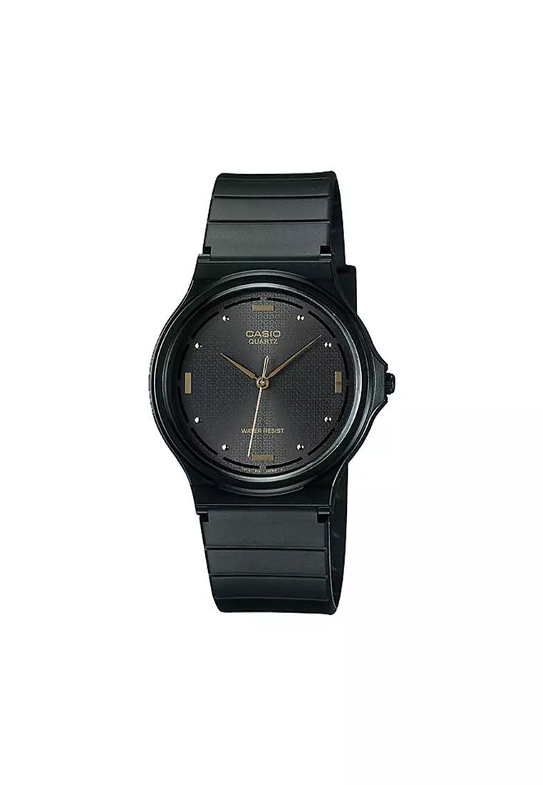 55% OFF Men's Analog Watch MQ-76-1AL Black Resin Band Watch for mens