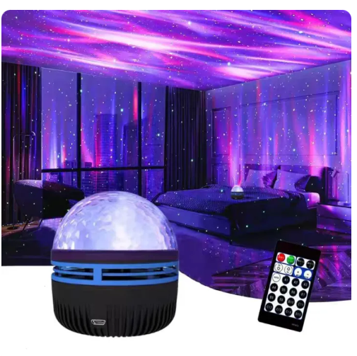 64% OFF 7 Color Remote Control USB Powered Dream Rotating Night Sky Projection Lamp Dreamy Aurora Magic Projection Light STAR NIGHT LIGHT Colorful Atmosphere Star Light Lamp
