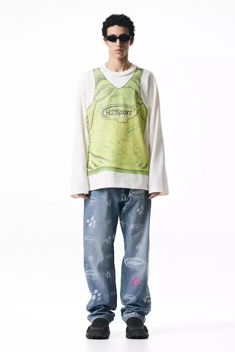 50% OFF Printed jersey top