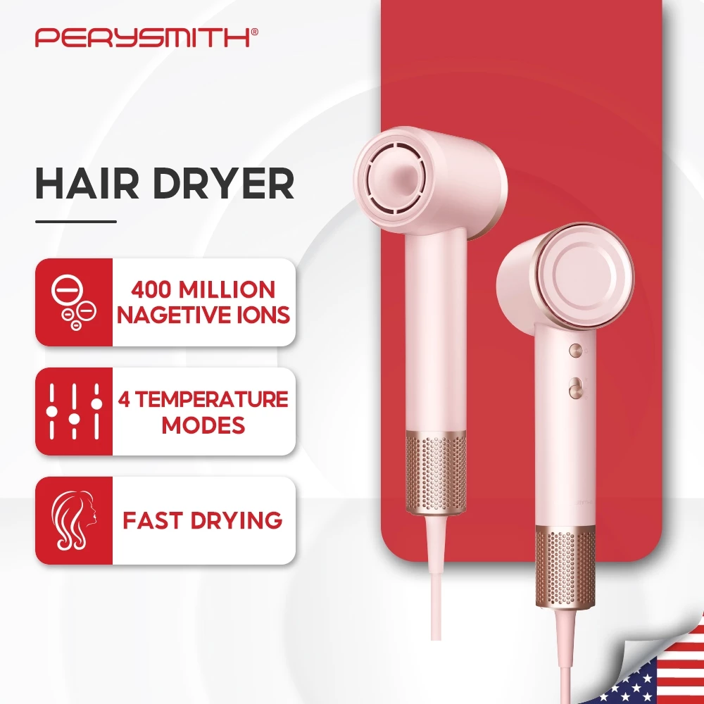 78% OFF PerySmith iON10 Hair Dryer High Ultra-silent speed iOnizer Series