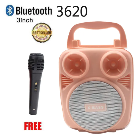 89% OFF New Mini Portable Wireless Bluetooth Karaoke Speaker with FREE MICROPHONE