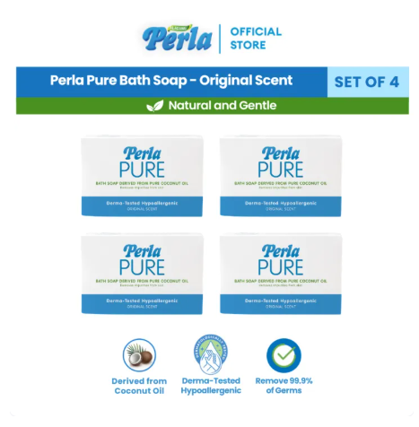 17% OFF Perla Pure Bath Hypoallergenic Soap Original Scent - Personal Care (Set of 4)