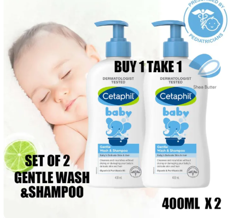 71% OFF ( BUY 1 TAKE 1 ) NEW Cetaphil Baby Gentle Wash & Shampoo 400ml