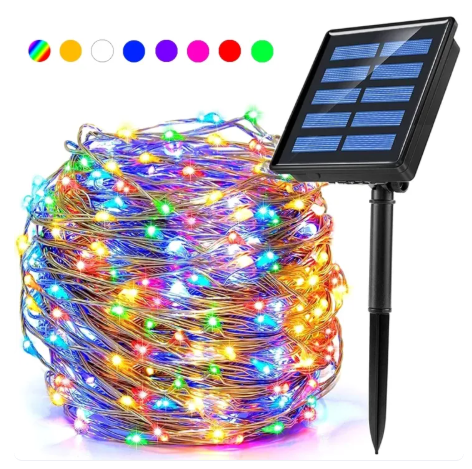 50% OFF Solar Lights 7/12/22M Outdoor Waterproof 8Modes Fairy String Lights for Home Christmas Decor