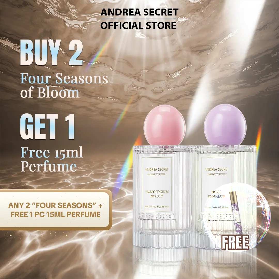 57% OFF【2PCS】Andrea Secret Four Season Bundles | 100ML | Women Perfume | Long Lasting Fragrance | Eau De Toilette