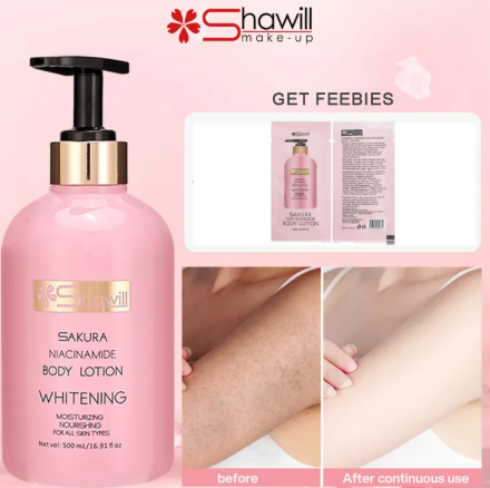 82% OFF Shawill whitening body lotion body moisturizers sakura naicinamide lotion sakura body lotion skin care lotions buy 1 take 1 on sale 500ml×2 long lasting fragrance S8004