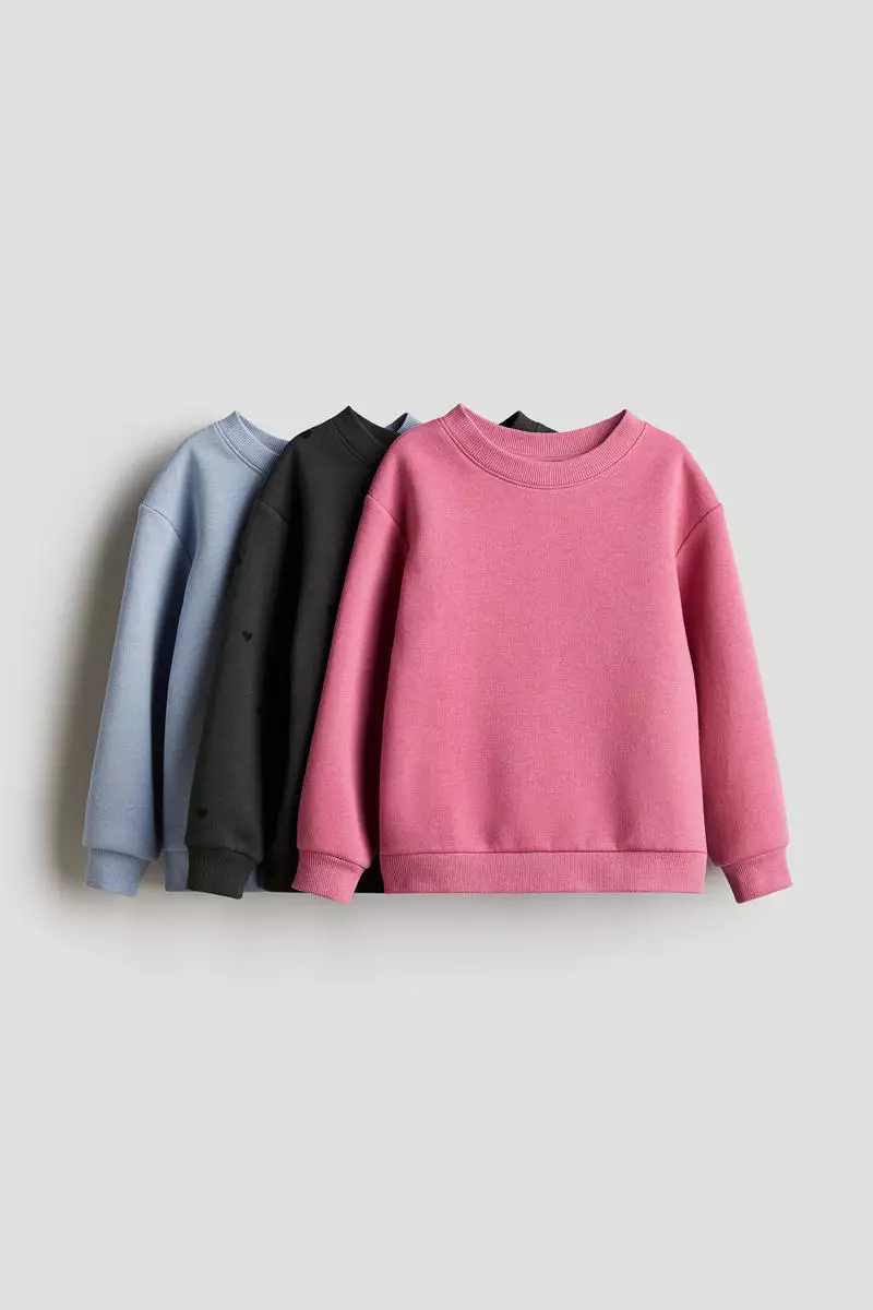 62% OFF 3-pack brushed-inside sweatshirts