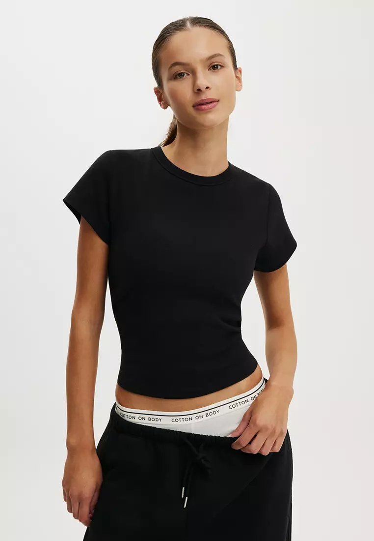 66% OFF Active Rib Baby Tee