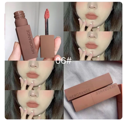 82% OFF Herorange Matte Lipstick Waterproof Moisturizing Smooth Liptint Makeup Long Lasting Liptint Water proof 24 hours Lip Gloss Non-stick Cup
