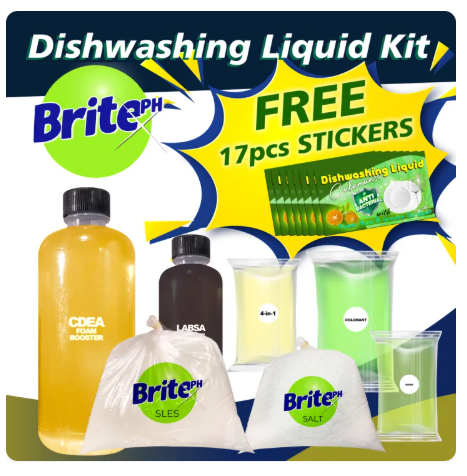 12% OFF Dishwashing Liquid Kit w/ FREE Label Stickers (17pcs, & 9pcs for EZMix)