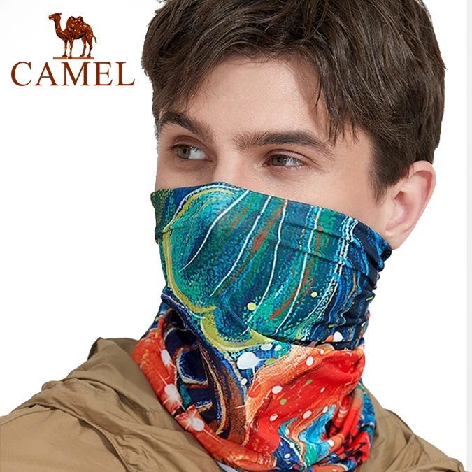 30% OFF Camel Uv Protection Magic Headscarf Ice Silk Sunscreen Mask For Men And Women Cycling Neck Gaiter Sports Thin Section