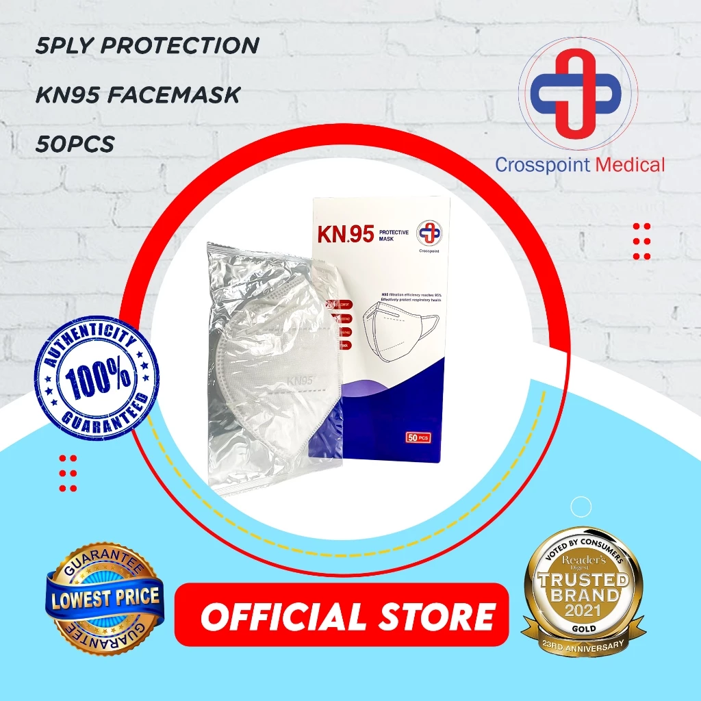 51% OFF Crosspoint FaceMask KN95 white (with Box) 50 pcs/Box
