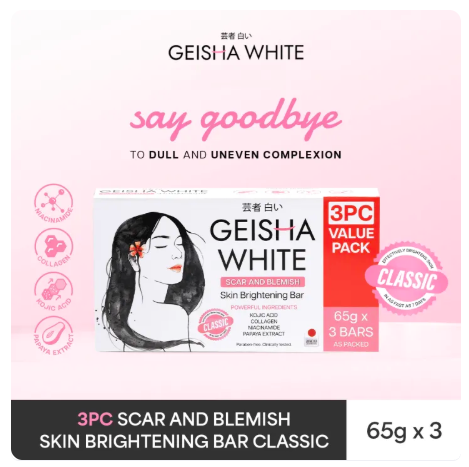 29% OFF Geisha White Classic Kojic Bar 65g x 3PC PACK