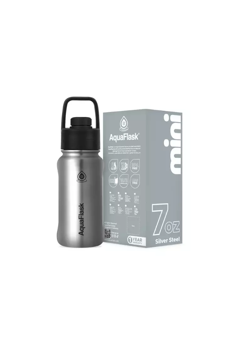 69% OFF Mini Collection 7oz Silver Steel Insulated Bottle