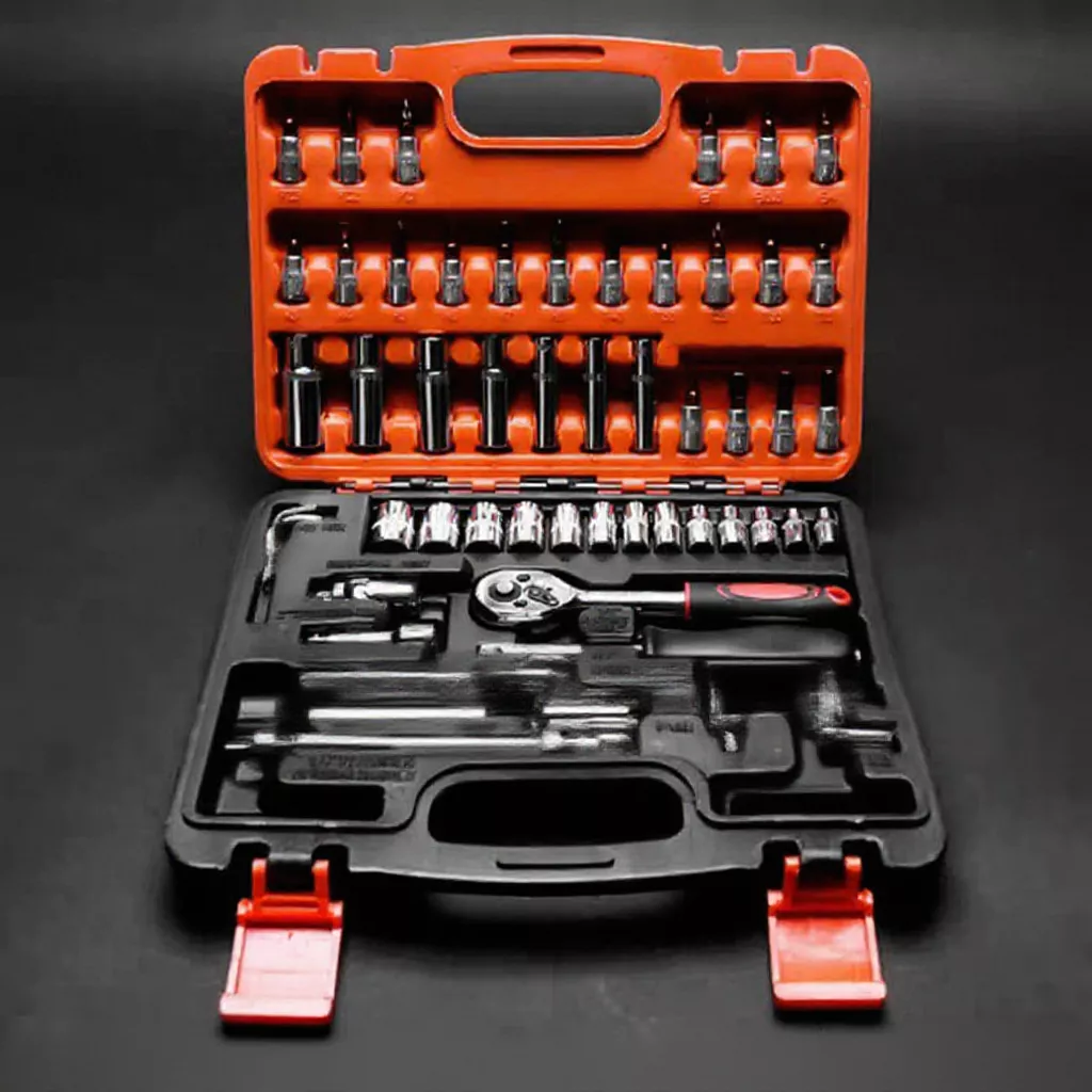 49% OFF 53Pcs Vehicle Repair Tool Set – Chrome Vanadium Multi-Function Wrenches & Auto
