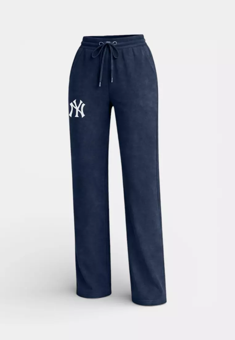 46% OFF MLB New York Yankees Straight-leg Pants for Women Major League Denim Collection [M6Q1]