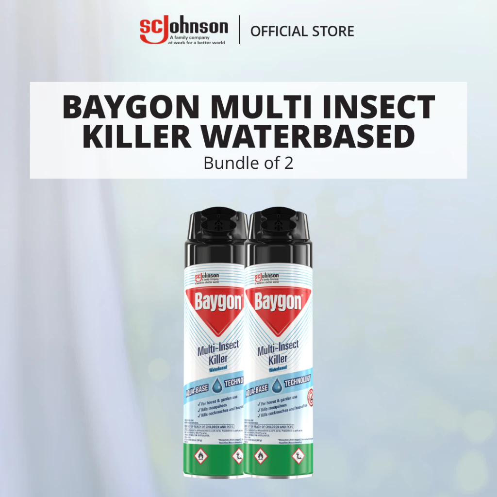 22% OFF Baygon Multi Insect Killer Water-Based Twin (500ml x 2)