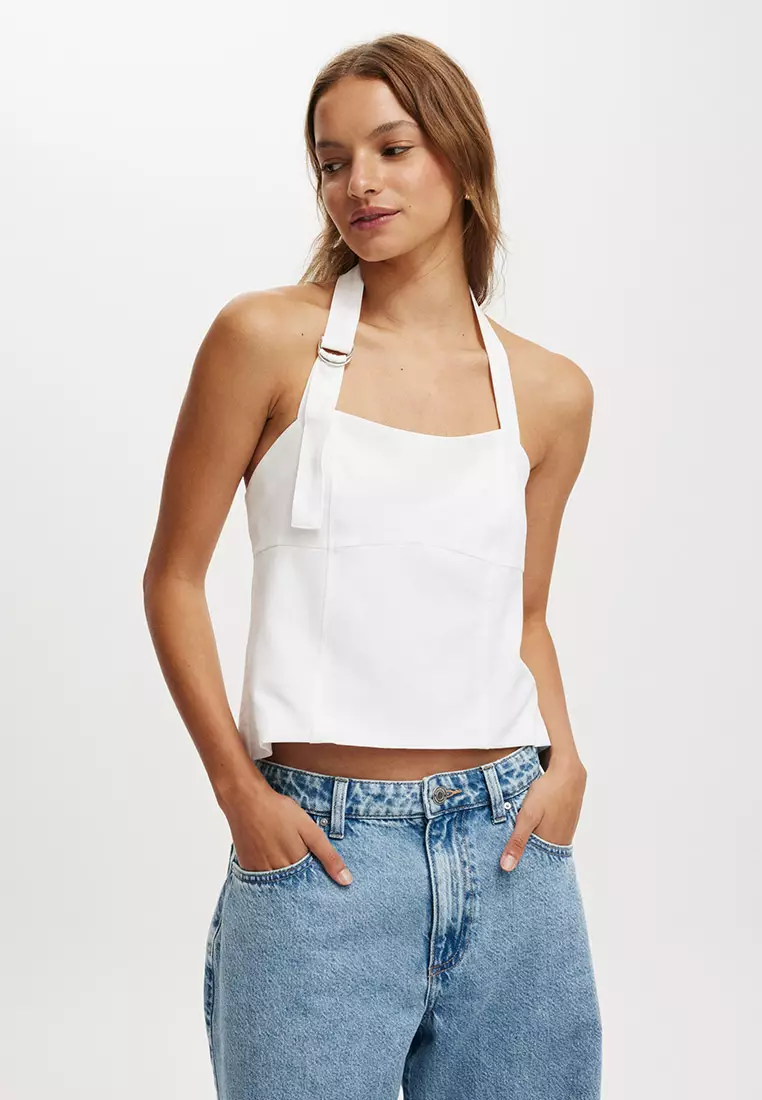 84% OFF Cotton On Luis Halter Seam Top