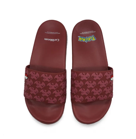 20% OFF Caribbean Men : Pokémon Silo-Charizard Maroon Slides