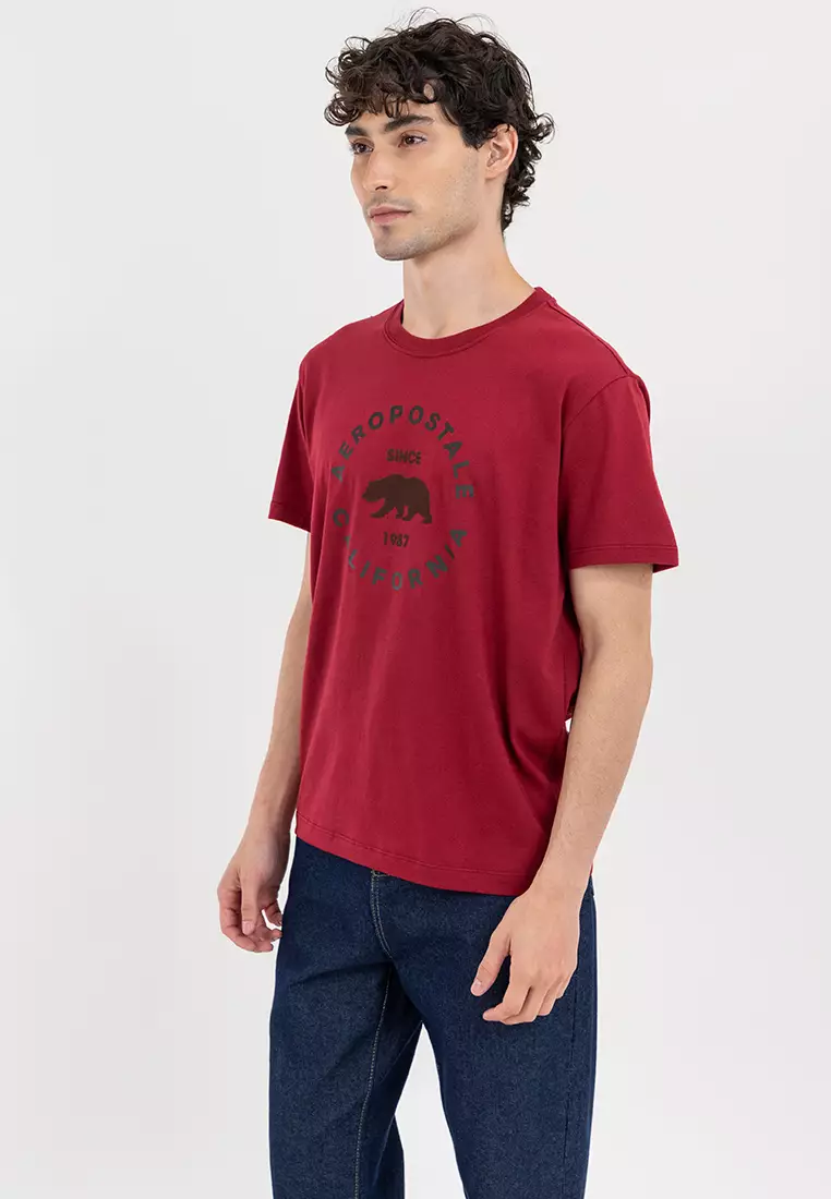 50% OFF Aeropostale Men's Graphic Bear Flocking Tee