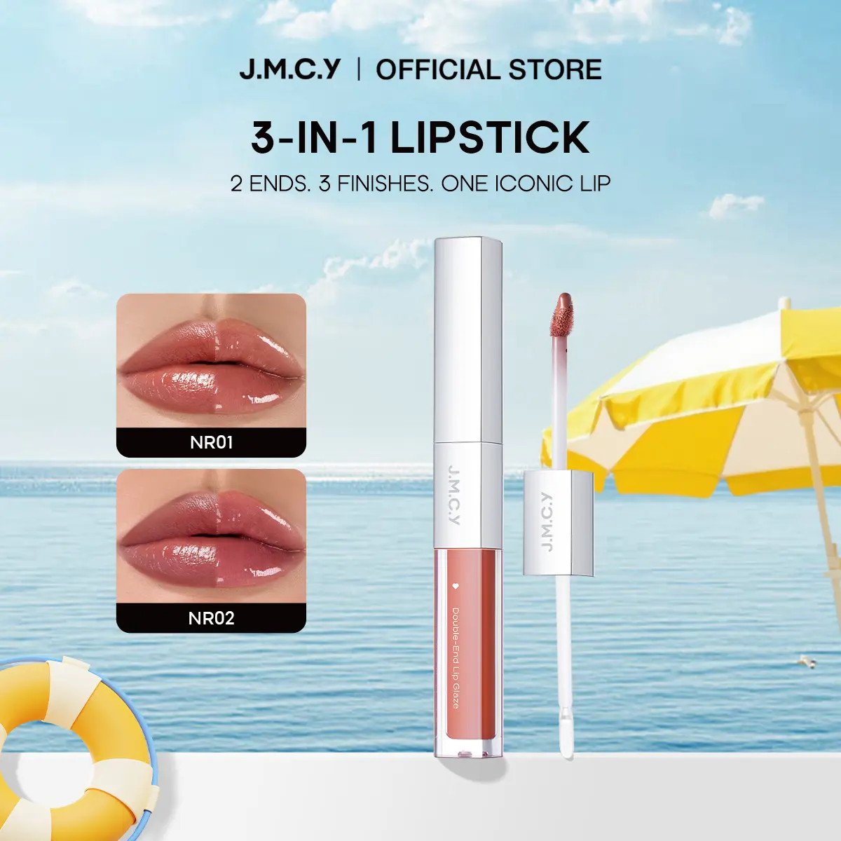 85% OFF  [Makeup Artist Approved] JMCY 3 in 1 Lipstick | 6 color double ended Lip Glaze Lipstick Matte Lip Matte Moisturizing Lip Gloss Waterproof Glossy Makeup