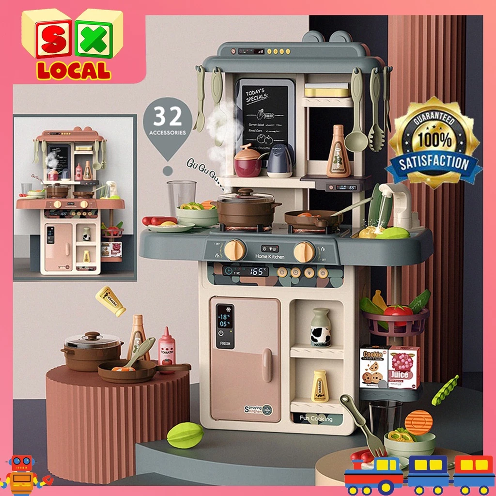 50% OFF [COD]32PCS Children Kitchen Toys Simulation Dinnerware Educational Toys Mini Food Pretend Girls Toys