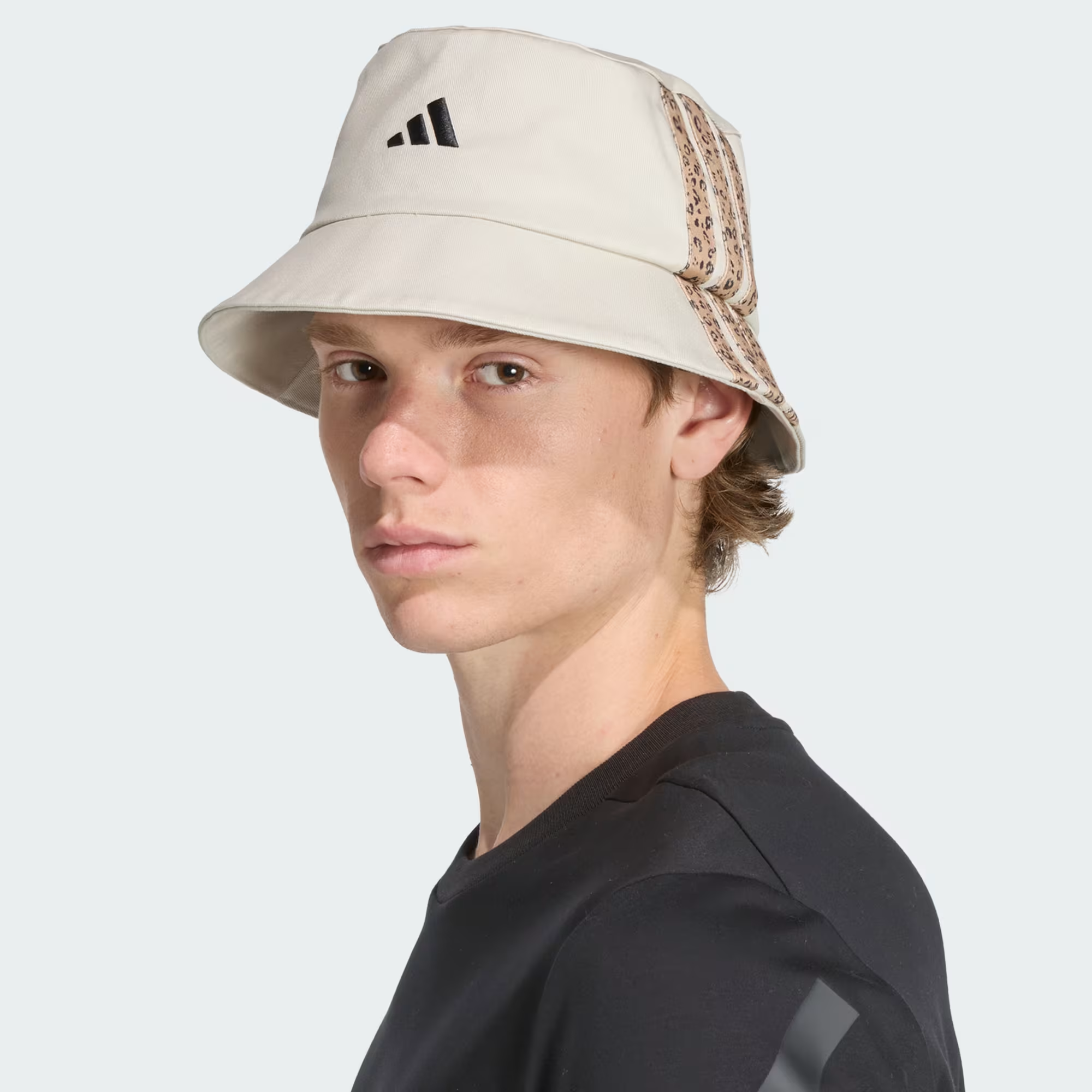 30% OFF Adidas Sportswear 3-Stripes Leopard Graphic Bucket Hat