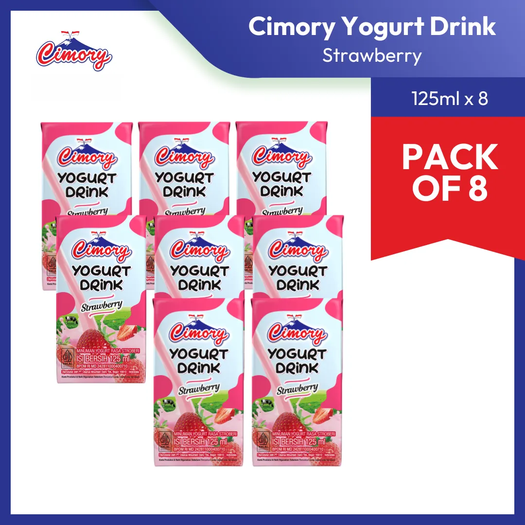5% OFF Cimory Yogurt Drink 125ml – Fresh & Healthy Yogurt Beverage - Pack of 8