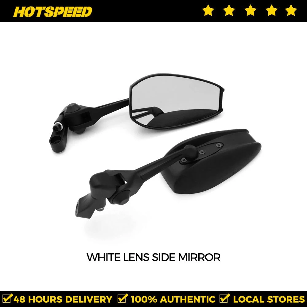 63% OFF HOTSPEED Street King Side Mirror Heavy Duty Anti-Glare Lens 360 Degree Rotational Universal AOS4