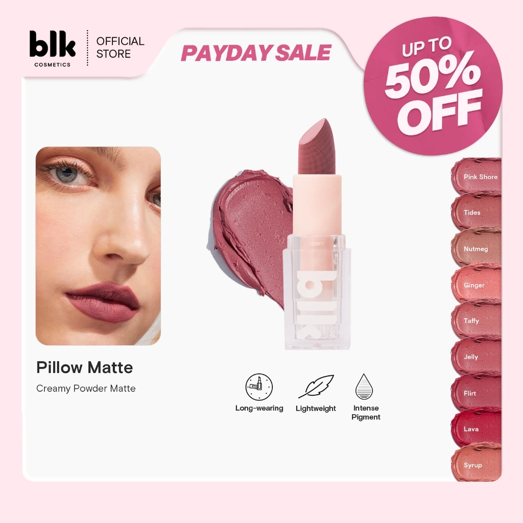 50% OFF blk cosmetics pillow matte lipstick (Pillowmatte)