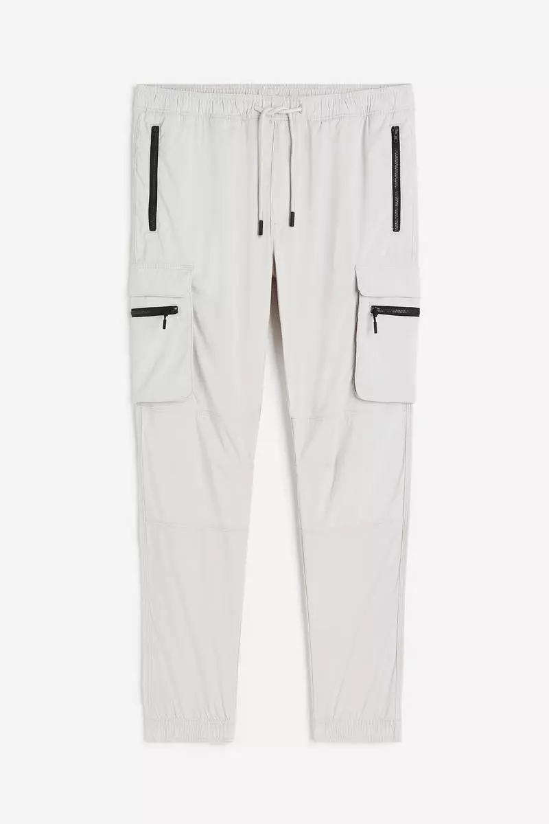 63% OFF Skinny Fit Nylon cargo trousers