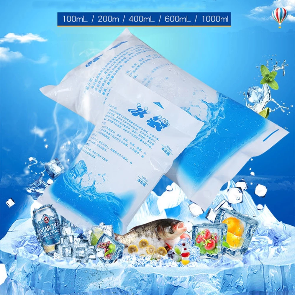 55% OFF Reusable Ice Bag Water Injection Icing Cooler Bag Pain Cold Compress Drinks Refrigerate Food