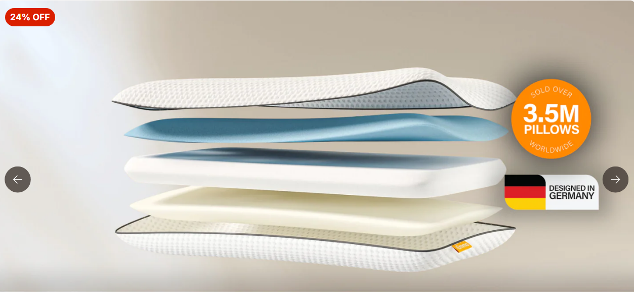 24% OFF EMMA SLEEP 1-Pack Foam Pillow