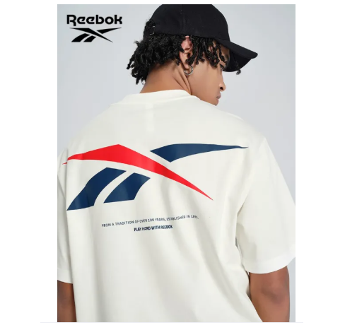 67% OFF Reebok | Unisex Leisure Knitted T-Shirt Back Logo