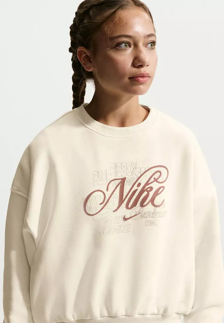 43% OFF Nike Sportswear Club Fleece Boxy Crew-Neck Sweatshirt