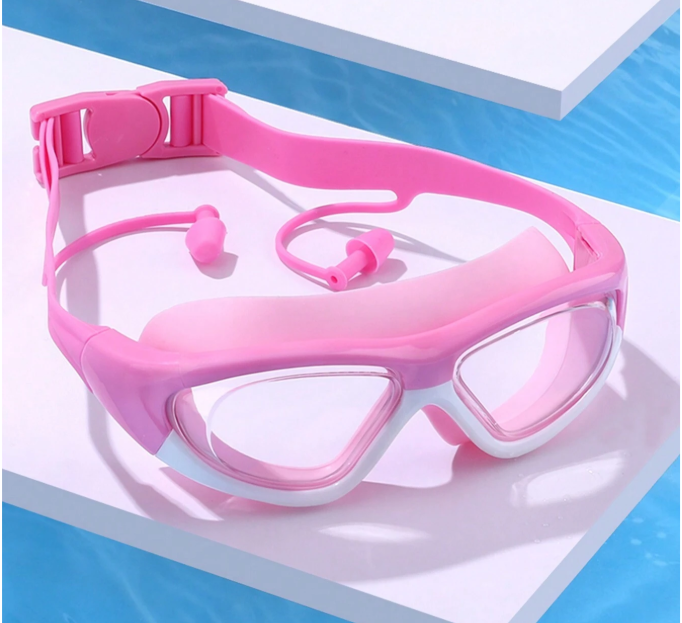 22% OFF Oversized Swimming Goggles, Anti-Fog Anti-Water Silicone Swim Glasses With Ear Plugs, Suitable For Swimming Training And Leisure, Holiday Gift, Beach Essentials, Beach Accessories, Pool Float