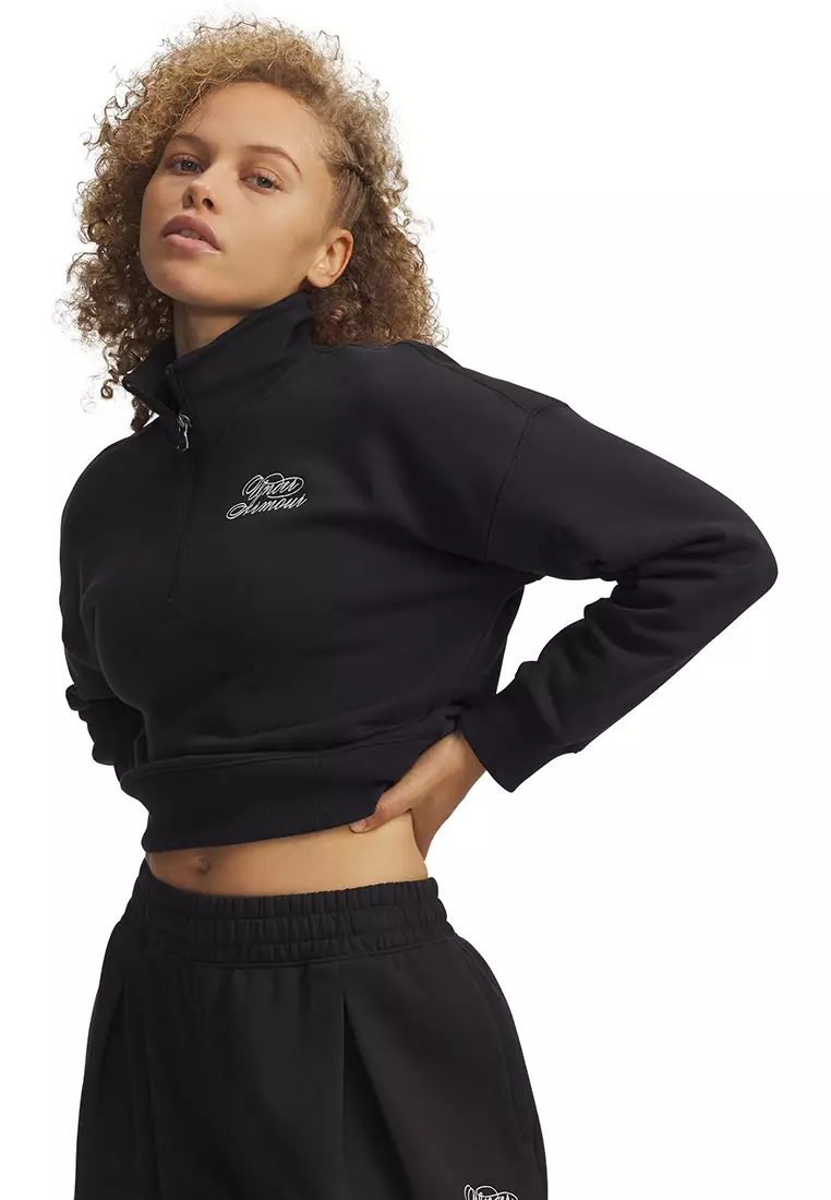 10% OFF Rival Fleece Script Women's 1/2 Zip Sweatshirt