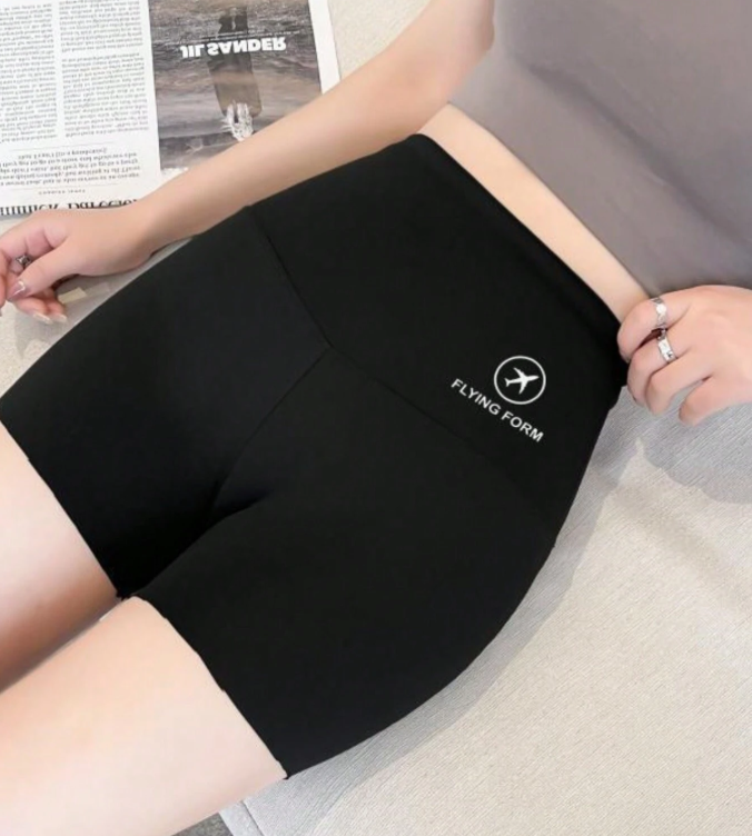 10% OFF 1pc Women Summer Anti-Light Tights Thin Control Tummy Shorts, Yoga Cycling Base Layer Wear, Cozy