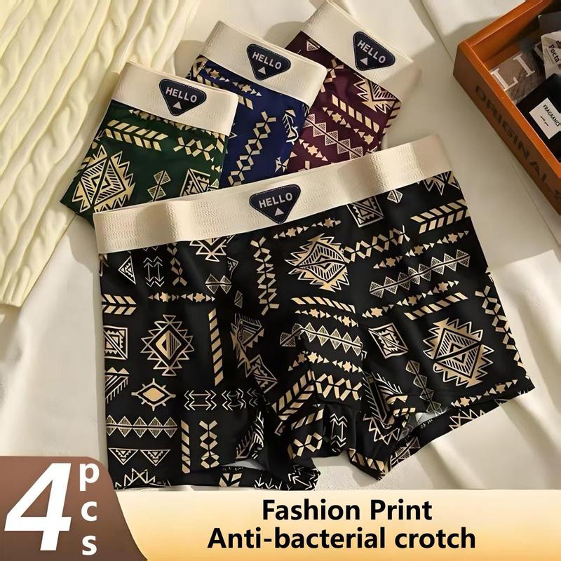 22% OFF 4PCS Boxer Shorts for Men | Vintage Loose Fit Underwear | High Stretch & Breathable Flat-Leg Briefs | Original Boxer for Men | Classic Men's Four-Corner Underwear | Brief Men Sale PH