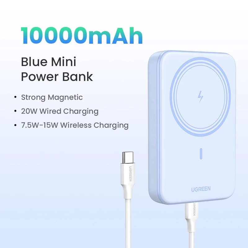 39% OFF UGREEN 10000mAh/5000mAh Power Bank Magnetic Portable PD 20W Wireless Fast Charging PowerBank for iPhone 17 Pro Max 14 13