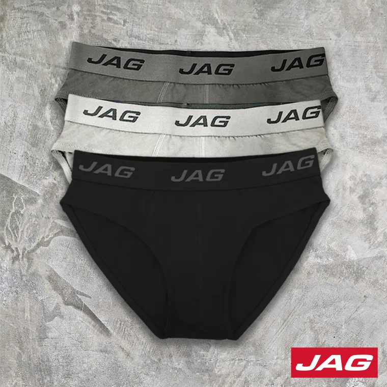5% OFF Jag Men's Hipster Brief 3 in 1 Pack Assorted 50AS3000