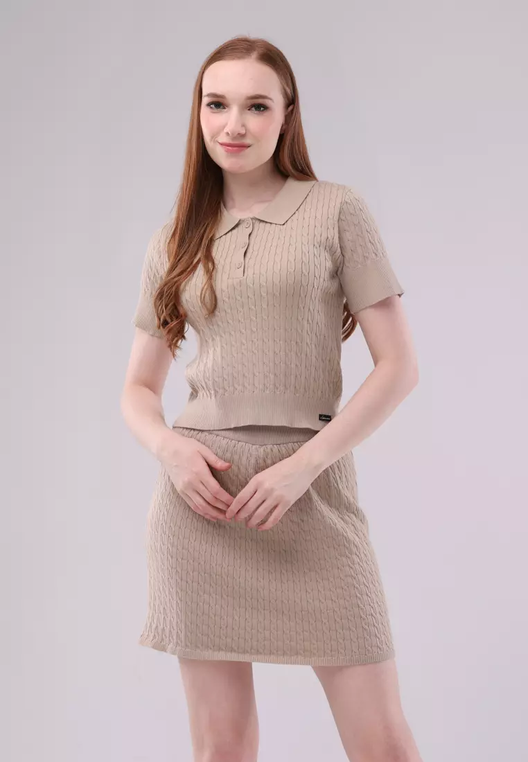 35% OFF Crissa Knitted Terno